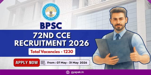 BPSC 72nd CCE Recruitment 2026 | 1230 Vacancies banner