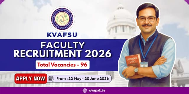 KVAFSU Faculty Recruitment 2026 | 96 Vacancies banner